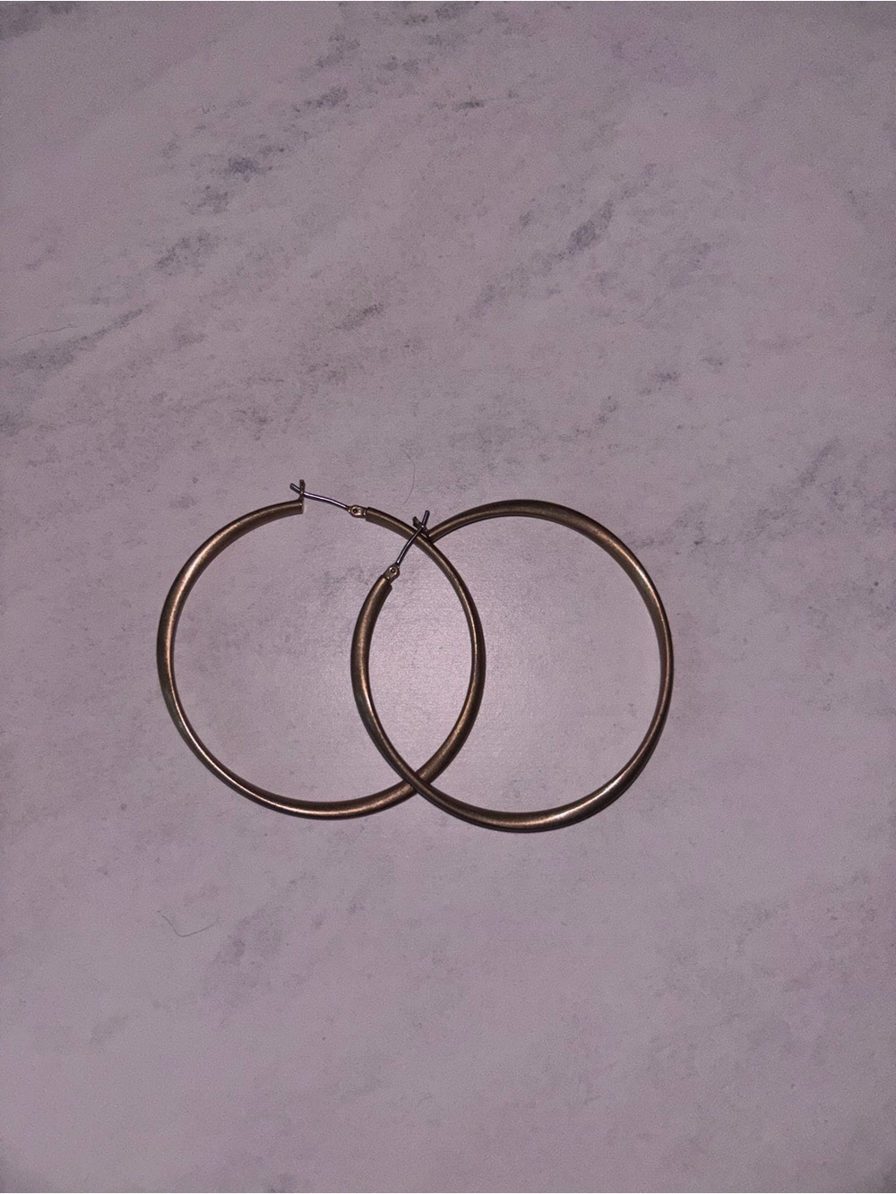 Vintage Gold, Silver, and Gunmetal Hoop Earrings